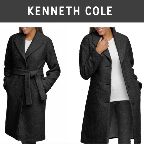 Kenneth Cole Jackets & Blazers - *NEW* Kenneth Cole Boucle Wrap Trench Coat